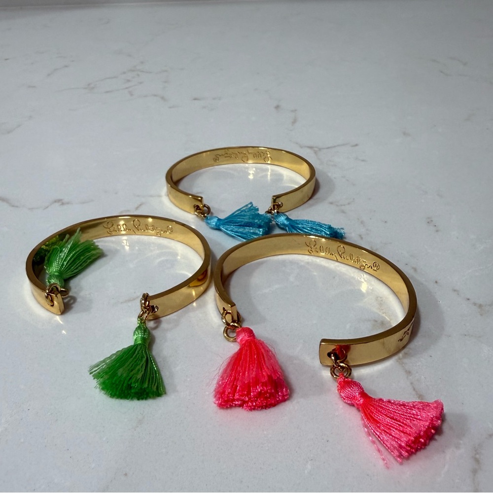 Illy Pulitzer gold bangles